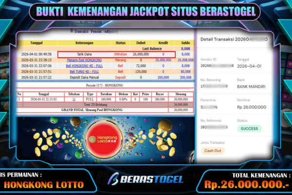 STRATEGI TOGEL HONGKONG BERASTOGEL